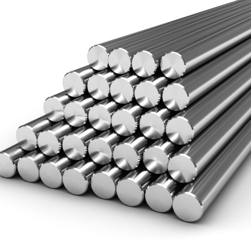 Round,Steel,Bars,Isolated,On,White,Background